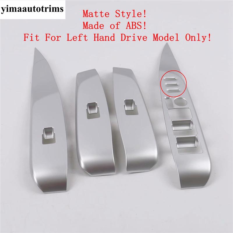 Car Inner Door Window Glass Lift Rise Switch Panel Frame Decoration Cover Trim For Toyota Camry 2018 - 2025 Interior Accessories