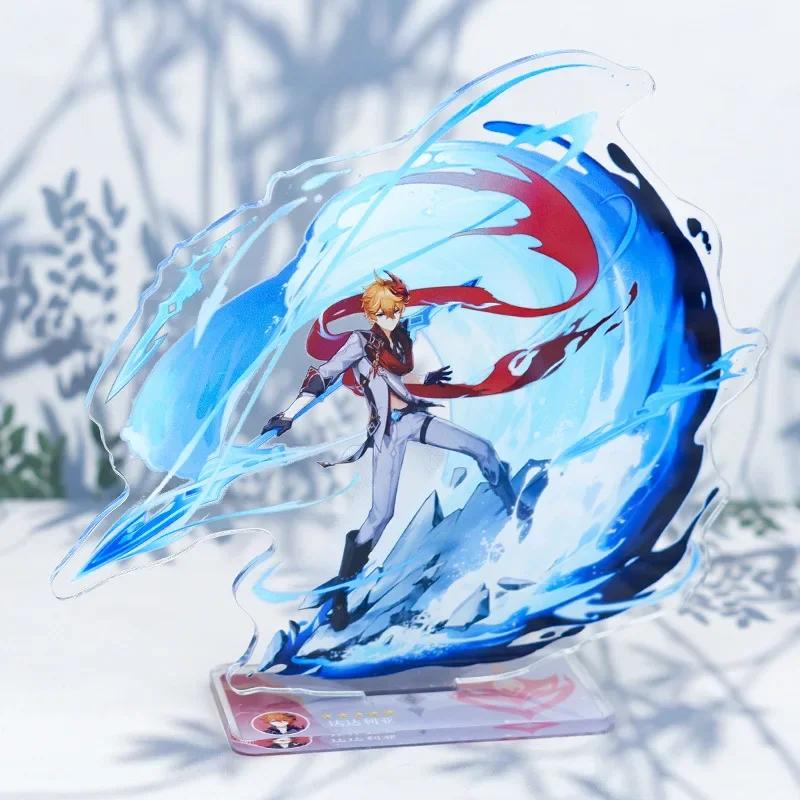 Game Impact New Stand Figure Acrylic Yelan Chevreuse Navia Xiao Cosplay Model Plate Desk Decor Fans Friend Gift