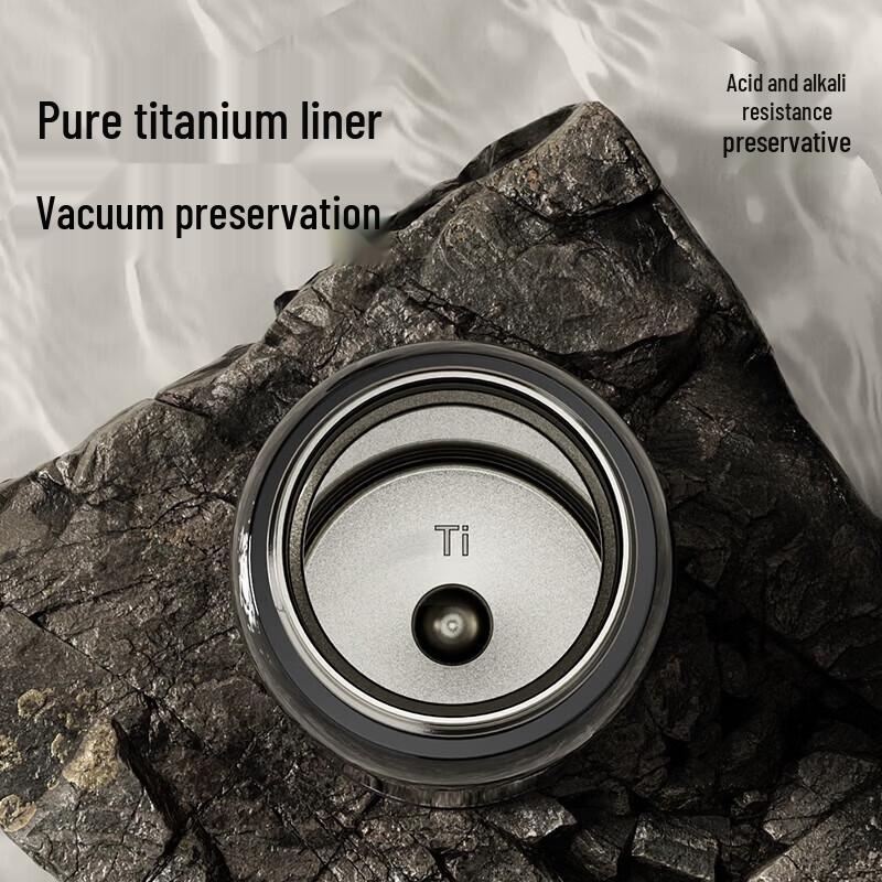 TOMIC Pure Titanium Insulated Tea Water Bottle with Tea Infuser