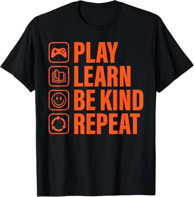Play Learn Be Kind Repeat Unity Day Orange Kindness Kids Boy T-Shirt 160