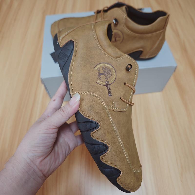 Fashion Casual Sports Shoes Men Cross Training Shoes with Lace Up Design Suitable for Running Tennis Shoes New Promotion Casual Leather