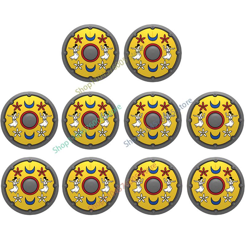 Średniowieczny Rzym Tarcza Budowlane Klocki Wojskowe Żołnierz Rzymski Wojownik Rycerz Postać Łucznik Fartuch Płaszcz Akcesoria Ceglany Zabawka Prezent