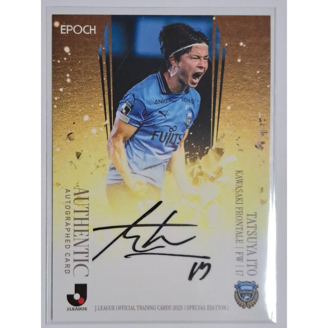 Autographed card EPOCH2025 J League SE Kawasaki Frontale Tatsuya Ito