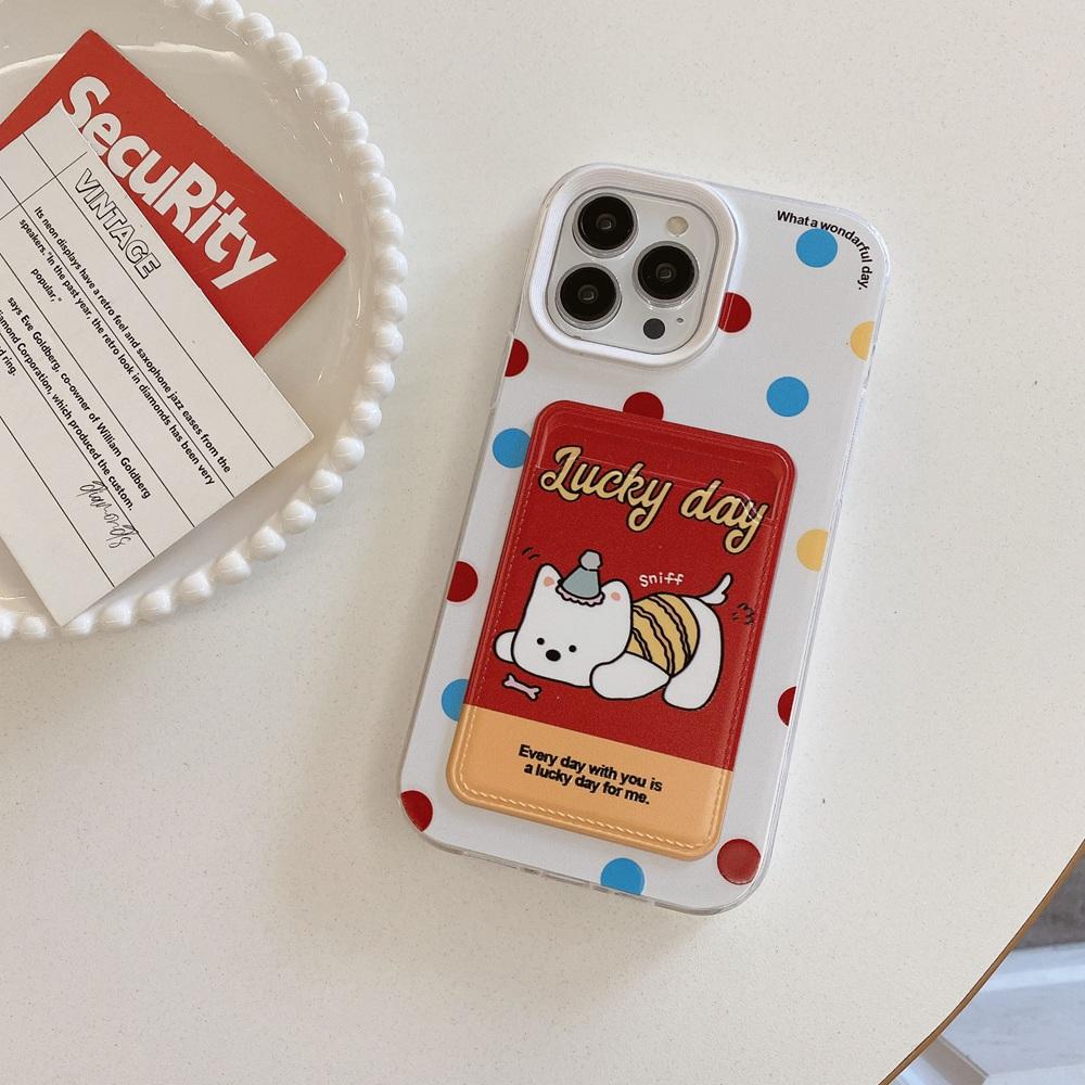 

Прозрачный чехол для телефона 3-в-1 с рисунком щенка для iPhone 15 14 Plus 13 12 11 Pro Max X XS Max SE 7 8 iPhone 13