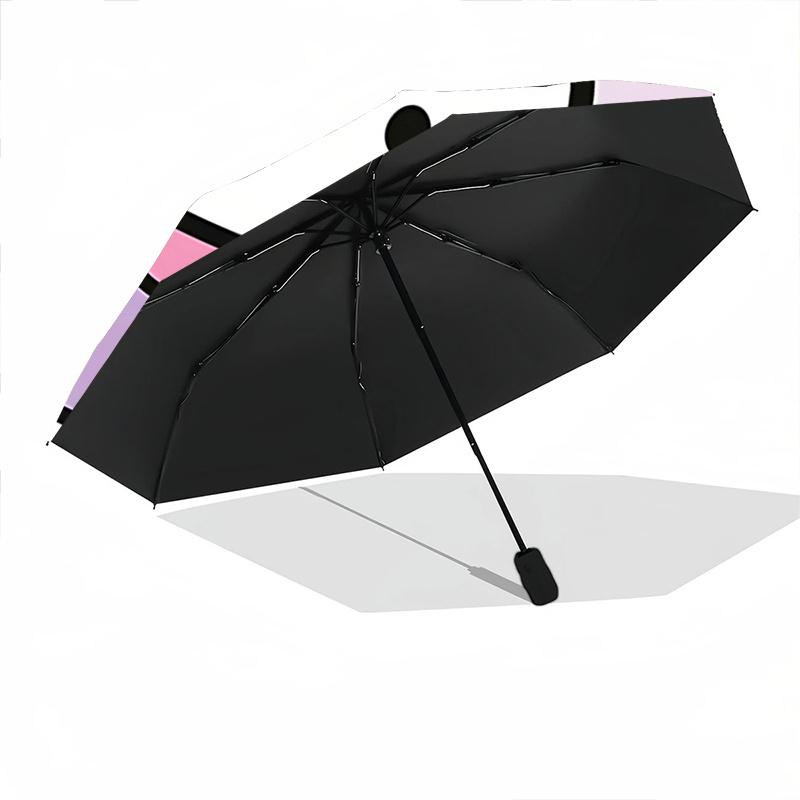 1pc Hello Kitty Automatic Opening/Closing Umbrella with Foldable Design, 8-Rib Iron Frame Outdoor Umbrella, Ideal Gift for Fans, Travelers, Everyday U