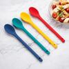 High-Temperature Resistant Silicone Spoon Set: Non-Stick Soup, Stirring, and Salad Spoons with Long Handle