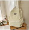 Schoolbag Simple and Versatile Ins Campus Style Backpack Female Solid Color Large Capacity High School Student Schoolbag Travel Computer Backpack