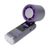 Ice Cooling Handheld Fan Rechargeable LED Digital Display 100 Speed Foldable Hand Turbine Fan with LED Light for Travel