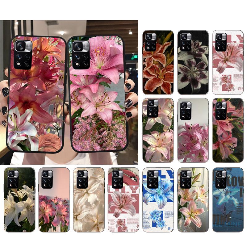 Phone Case For Xiaomi Poco C71 15T 14T Pro Redmi Note 15 14 14 13 Pro Redmi A5 15C 13C Oil Painting Lily Flower