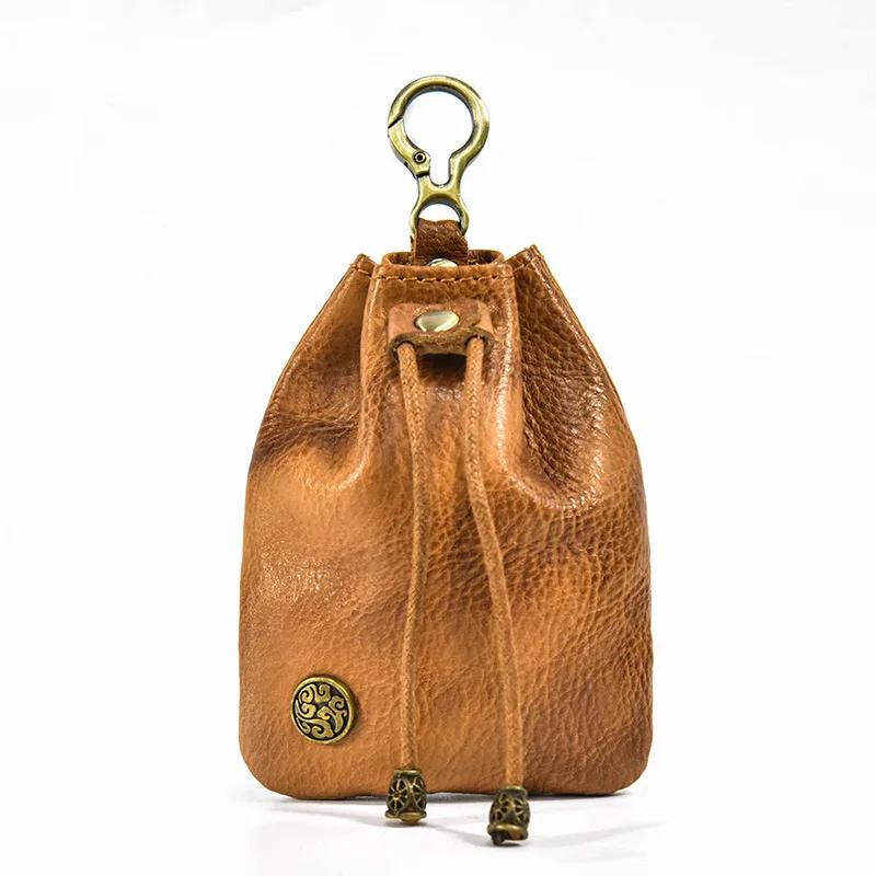 Artificial Leather Dice Bag Vintage Waist Bag Japanese Style Drawstring Pouch For D&D MTG RPG Table Games Gift Ideas Coin Purse