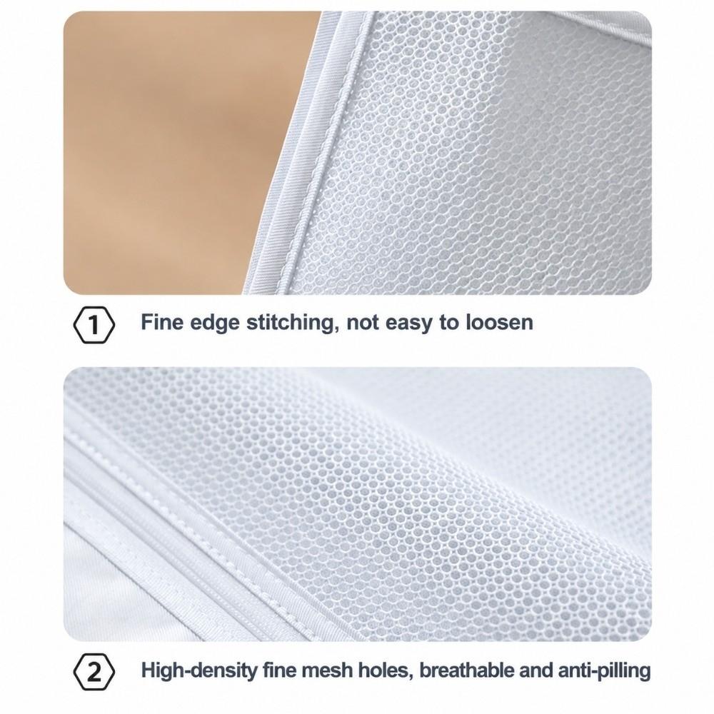 Breathable Hanging Closet Organizer Large Capacity Mesh Storage Bag  Student Dormitories