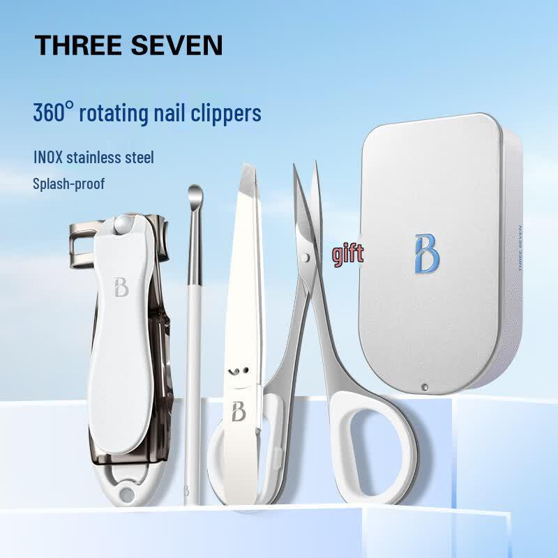 777 (THREE SEVEN) 4-Piece Stainless Steel Nail Care Set