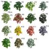 23 Leaves Artificial Green Plant Leaves Tropical Plant Real Touch Green Potted Plants Lifelike Plastic Palm Leaves Branches
