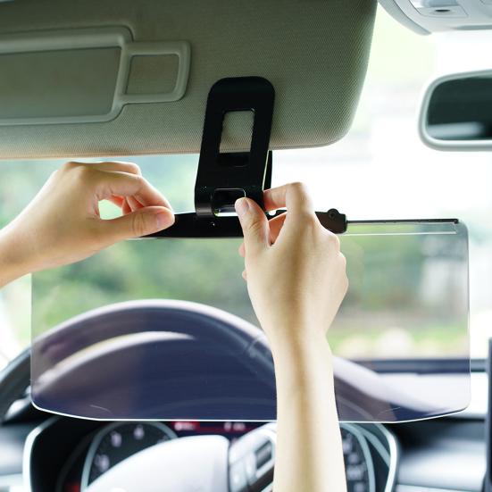Car Sun Visor Extender Polarized Car Visor for UV Protection Anti-Glare Easy Install Adjustable Angle Universal Size Safe