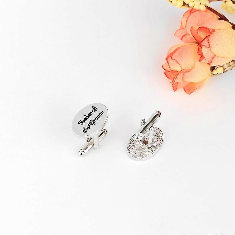 Wedding Letter Cufflinks, Father of the Groom, Men's Wedding Shirt Accessories B1149