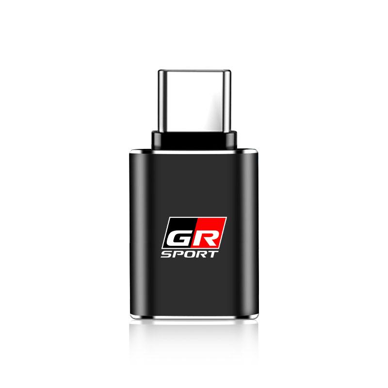 Car Usb Type C Cable Converter Charging Adapter Car Accessories for Toyota TRD GR Chr Corolla Yaris Rav4 E150 E120 Land Cruiser 200