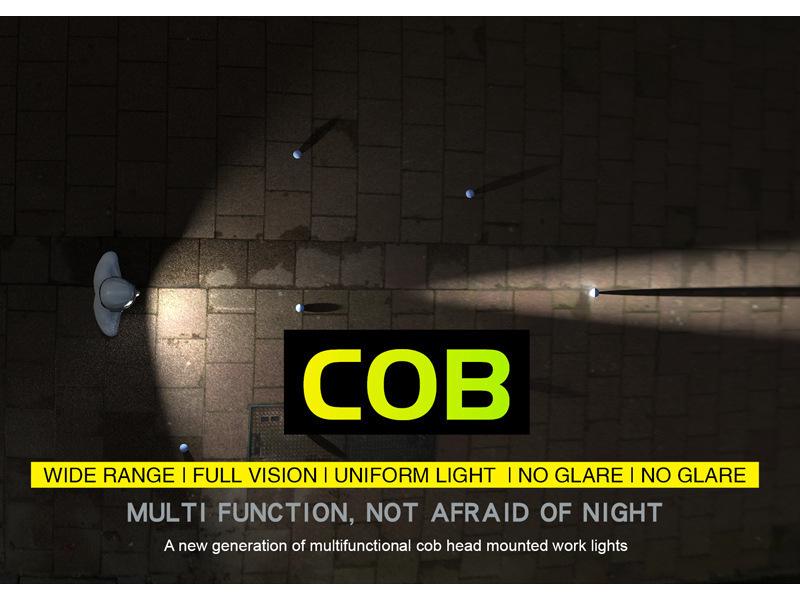 Rechargeable Silicone LED Smart Sensor Headlamp for Night Fishing and Running