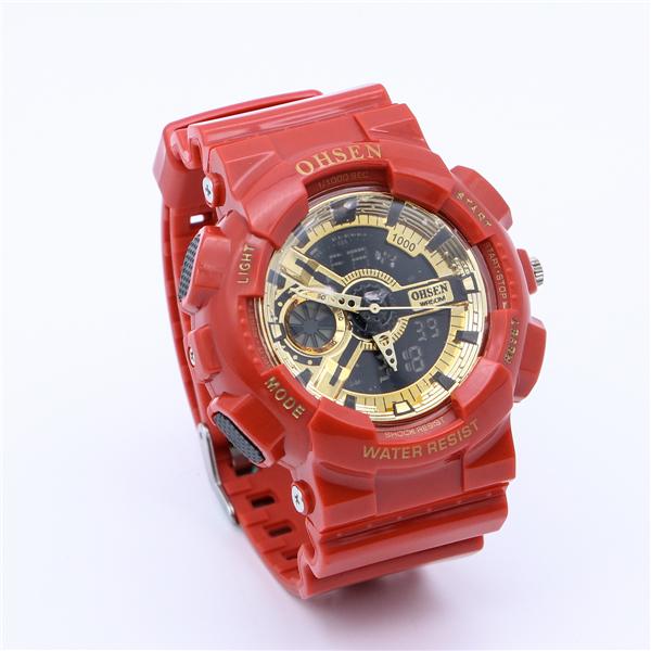 red waterproof watch