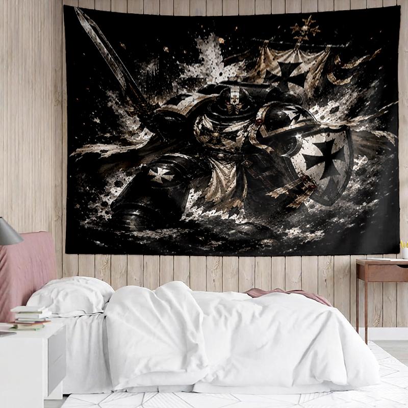Warhammer 40k Druck-Wandteppich, Hintergrund, Einfache Montage, Ideal für Schlafzimmer, Büro & Wohnzimmer, mit Ästhetischer Wanddekoration.
