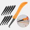 Tile Grout Removal Hook Knife, Professional Tile Gap Repair Tool, Old Grout Cleaner Joint Notcher for Floor Wall Tile Renovation