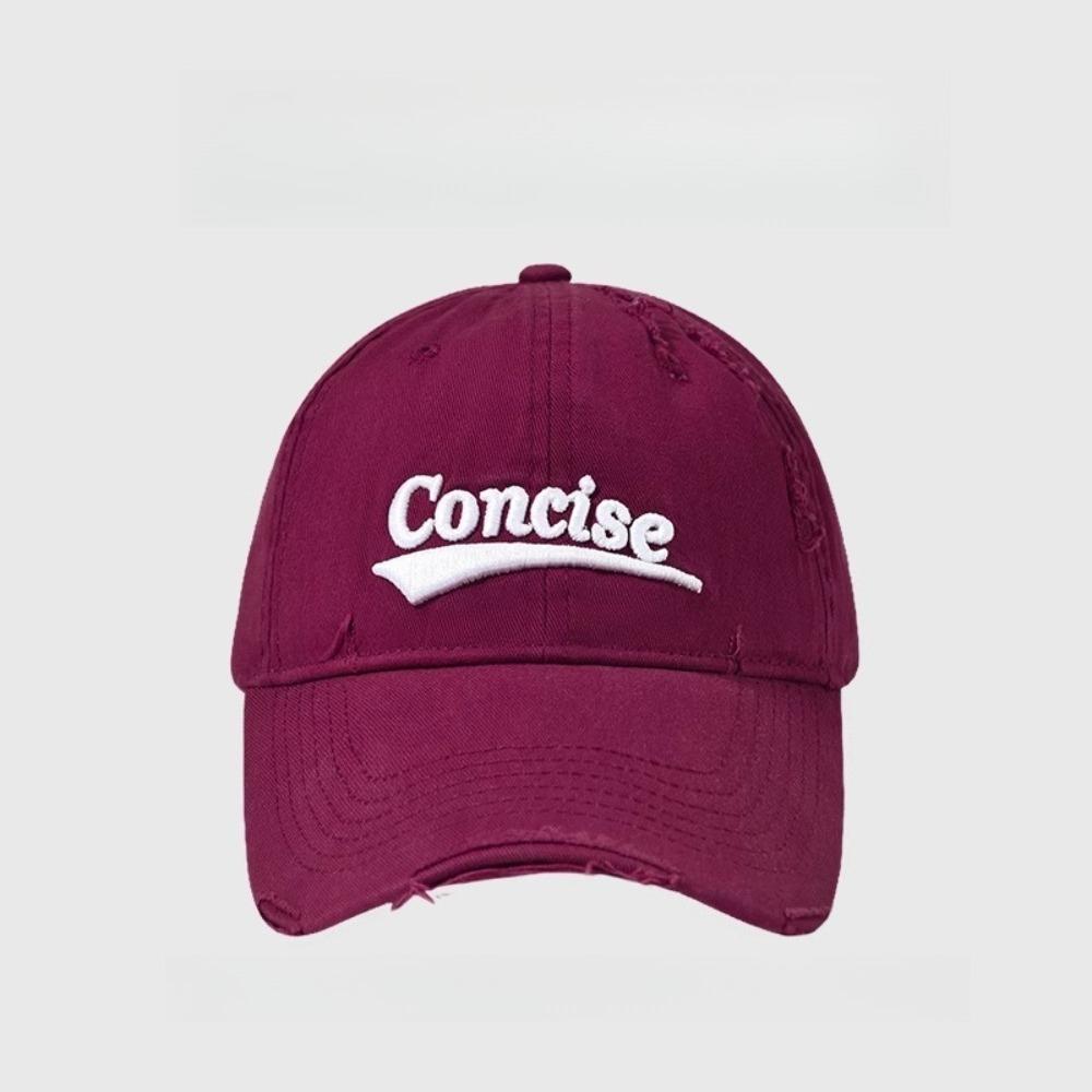 Women'S American Vintage Distressed Oversized Fit Baseball Cap, For Women Outdoor Daily Wear, Breathable Adjustable