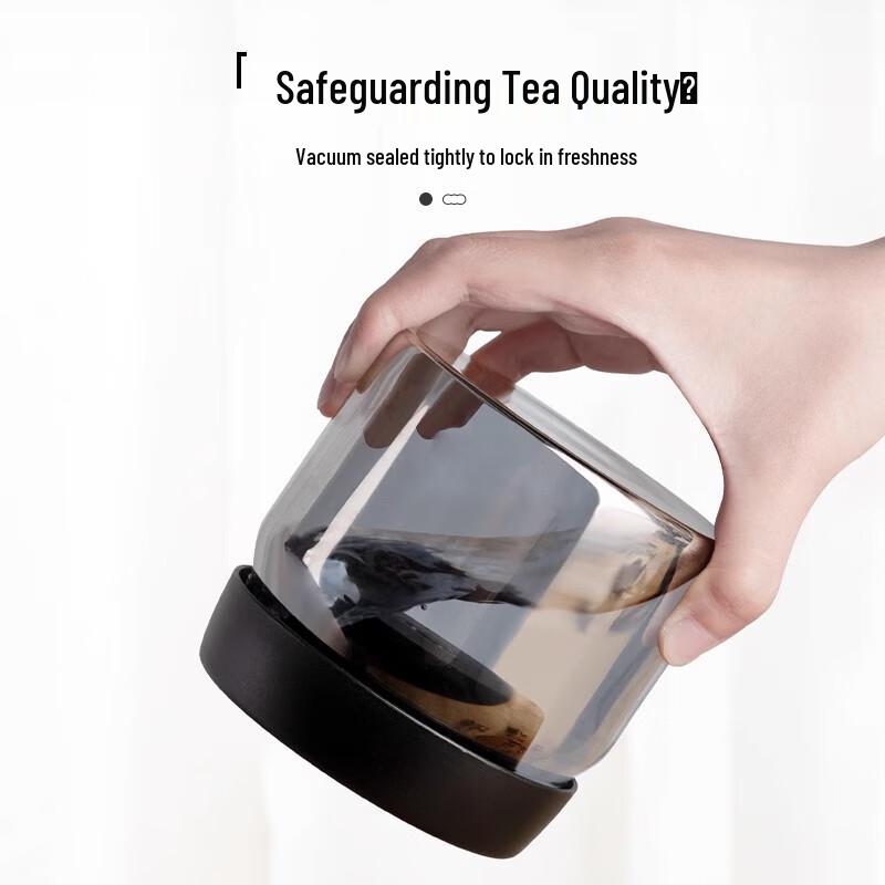PAKCHOICE Vacuum Sealed Glass Storage Canister