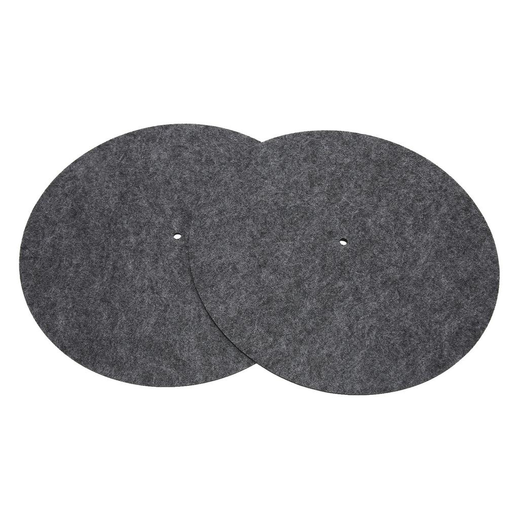 Vinyl Turntable Record Pad Prevent Static Reduce Vibration Soft LP Vinyl Record Player Slipmat 2pcs