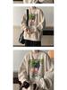 Men's American Cartoon Hip Hop Plus Velvet Thickened Hoodie - Round Neck Autumn Winter Outerwear