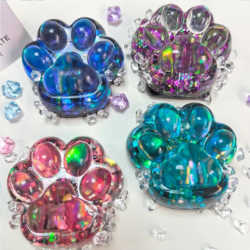 Squeeze Cat Paw Toys Cute Soft Abreact Relief Relax Toys Sticky Decompressing Pinching Cat Paw Stress Relief Squishy Toy Gift