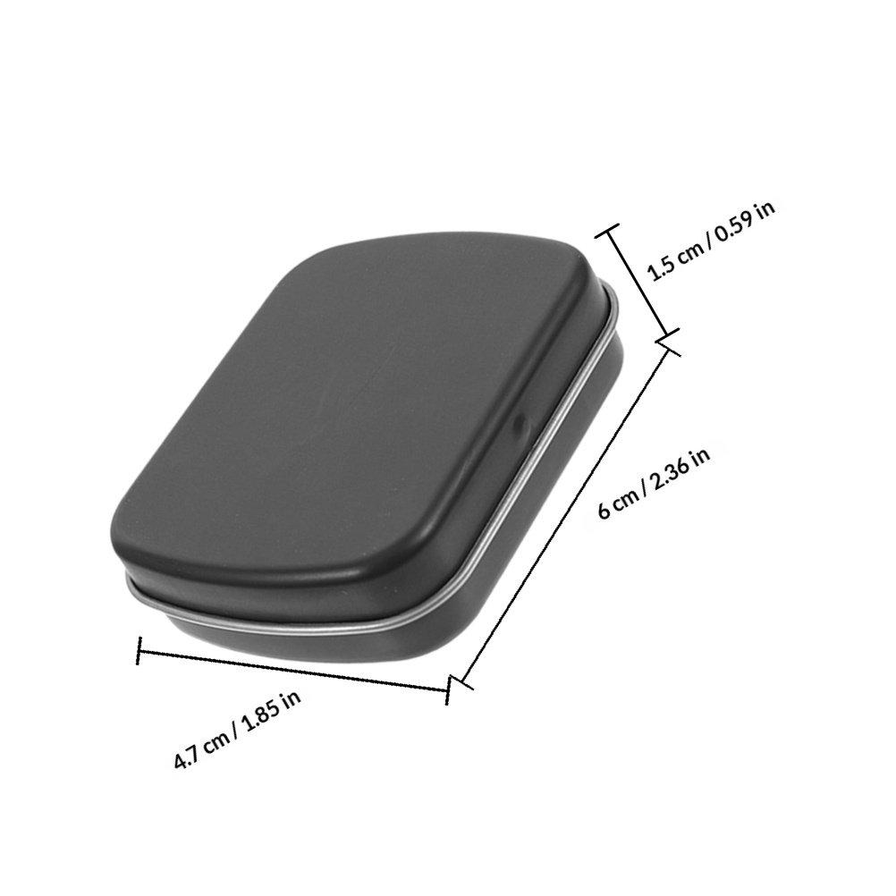 5pcs Portable Mini Metal Tin Box With Lid Compact Durable Iron Storage Container For Jewelry Beads Nail Art Crafts Candy Soap