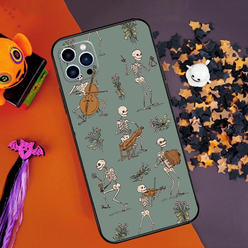 

Bones Skeleton Bumper Case For iPhone 14 15 16 Pro Max 11 12 13 Pro Max Mini XR 16e 16 15 Plus Phone Cover iPhone 13Pro MAX