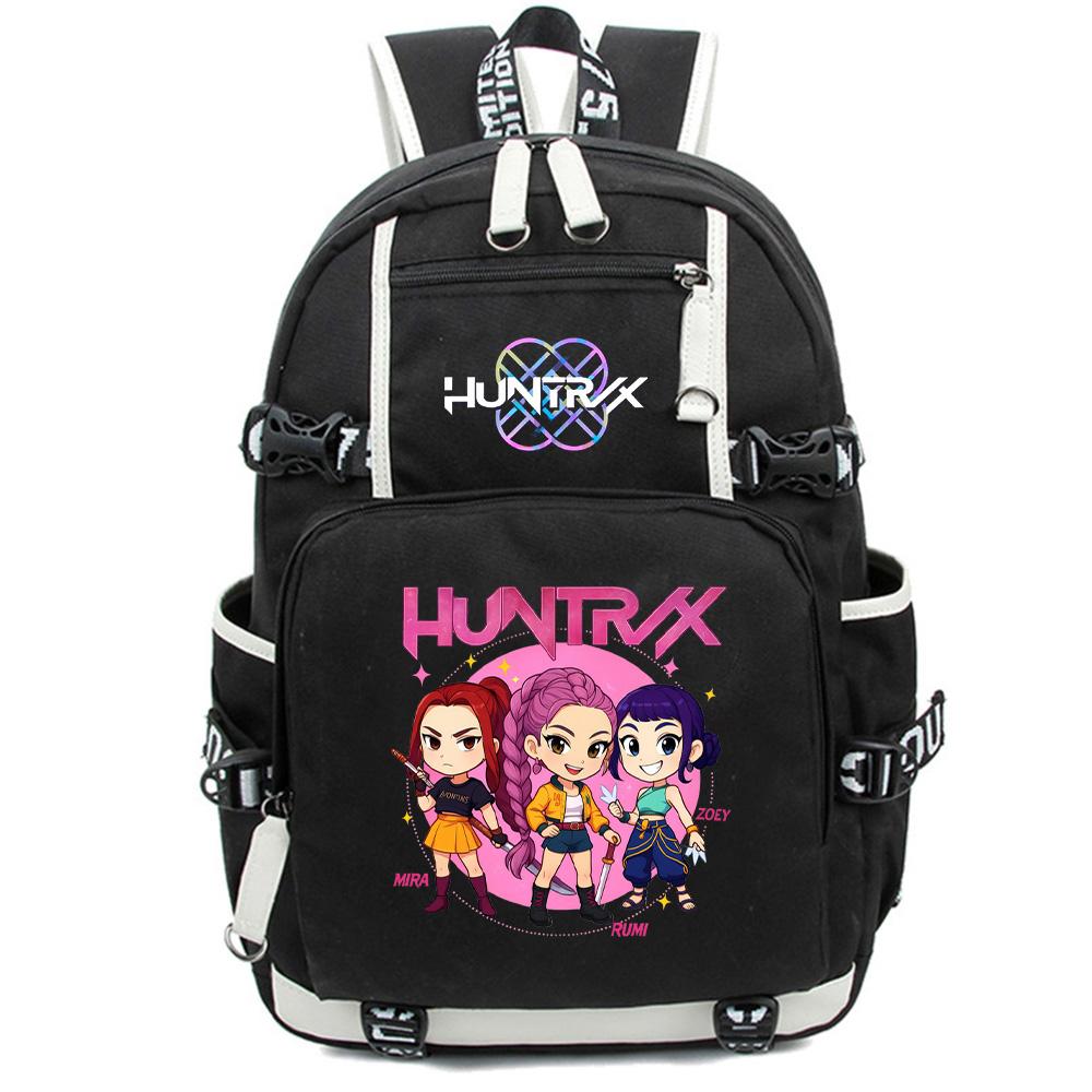 Anime K-Pop Demon Hunters Backpack Large Capacity Bookbag Laptop Unisex Student Boy Girl School Bag Large Capacity Travel Outdoor Bag Kid Gift Mochila