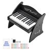 VEVOR Kids Piano Keyboard, 25 Keys Wooden Digital Piano for Kids, Mini Music Educational Instrument Toy with Realistic Sound, Dual Power