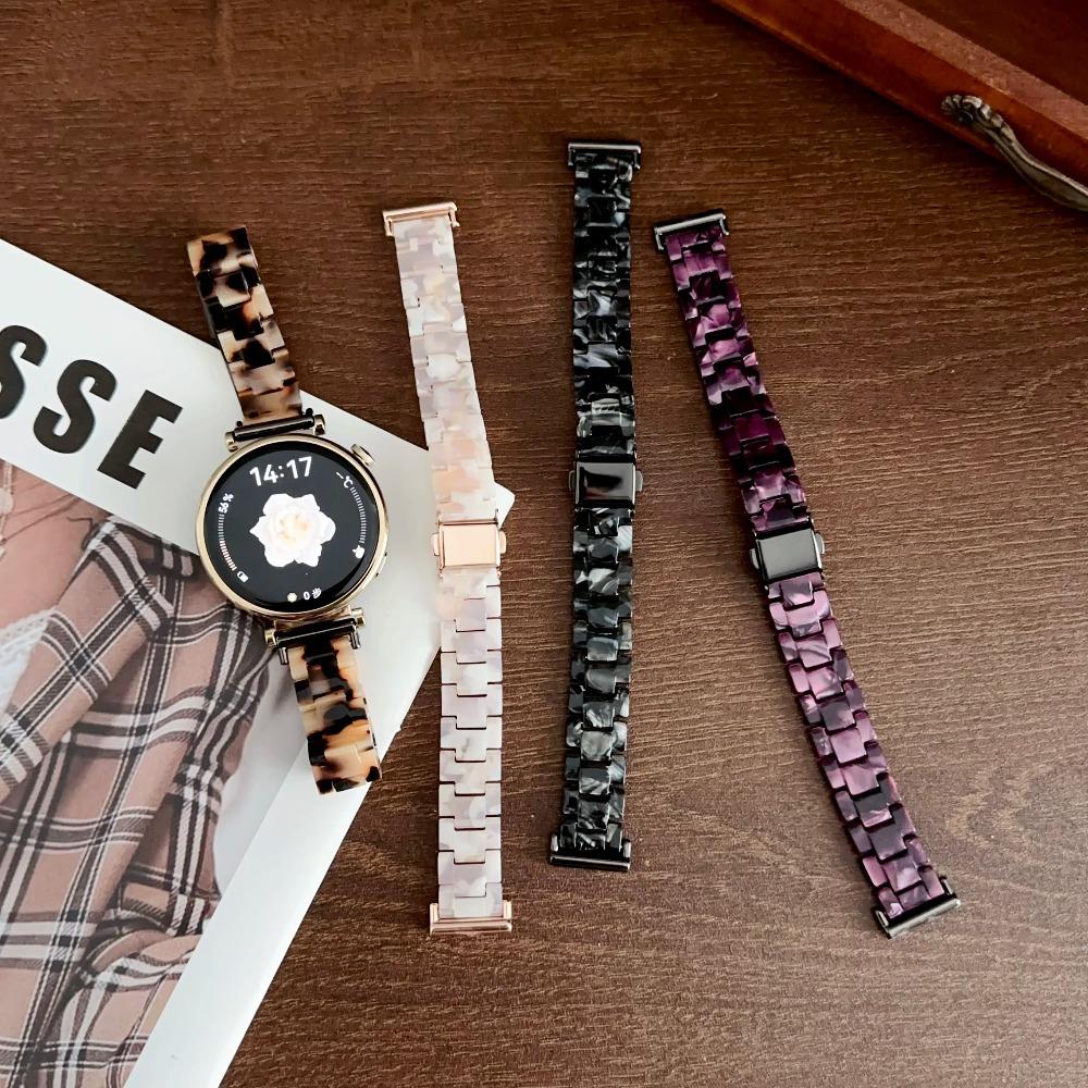 18/20/22mm Resin Watch Band for Garmin Forerunner 255 265 265S Venu 3S 2S,Huawei GT6 GT5 41mm Samsung Galaxy Watch 7 6 5 Strap Correa