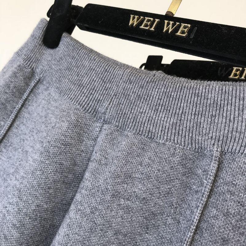 Chic Autumn Winter Chic Harem Pants Women Loose Trousers Comfortable Thick Warm All-match Knitted Granny Pants
