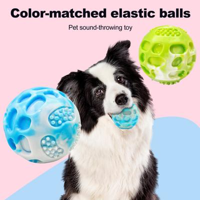 Gıcırtılı Köpek Topu Evcil Hayvanlar Kauçuk Çiğneme Oyuncağı Toksik Olmayan Isırmaya Dayanıklı Getirme Topu Agresif Çiğneyiciler İçin Diş Sağlığını Destekler İç Mekan Dış Mekan Eğlencesi