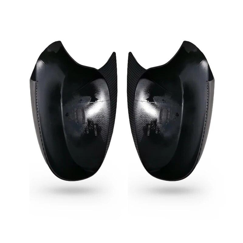 1pair For BMW E87 E81 E82 E90 E91 E92 E93 Rear View Side Case Trim ABS Carbon Fiber Style Car Rearview Mirror Cover