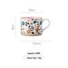 Duoli Floral Large Capacity Plastic Breakfast Mug Set
