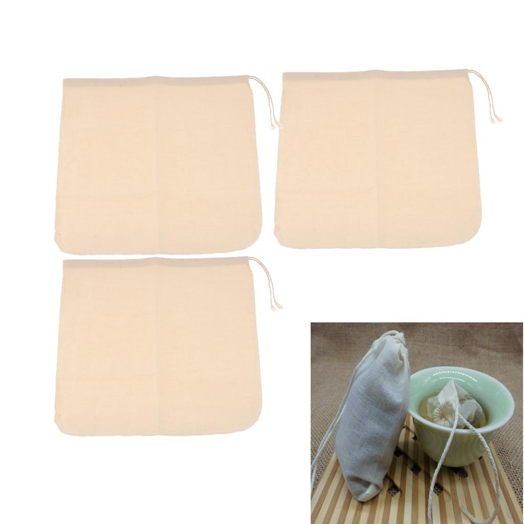 4Pcs 30x30cm Juice Reusable Mesh Strainer Filter Bag Multiple Usage