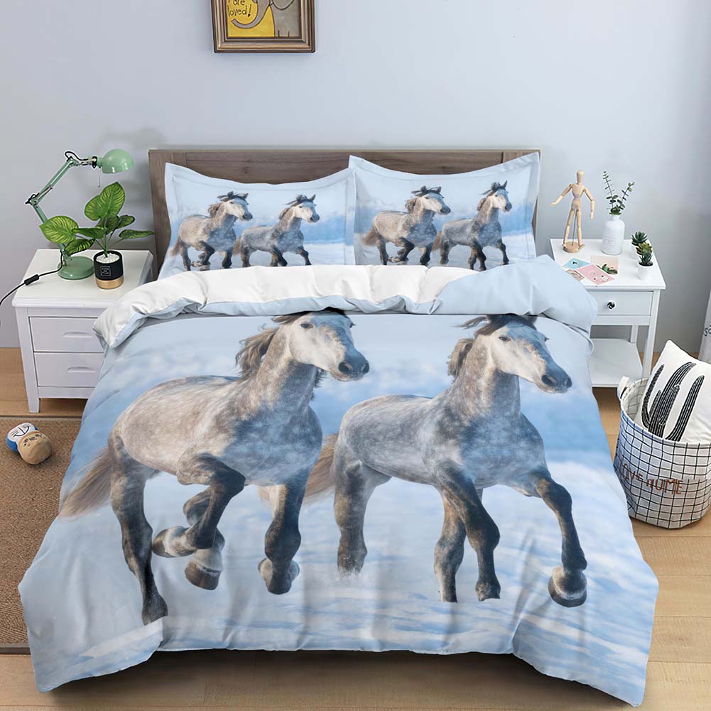 Comforter Horses Printed Twin Full Queen King Bedding Comforter Soft For Kids Boys Teens