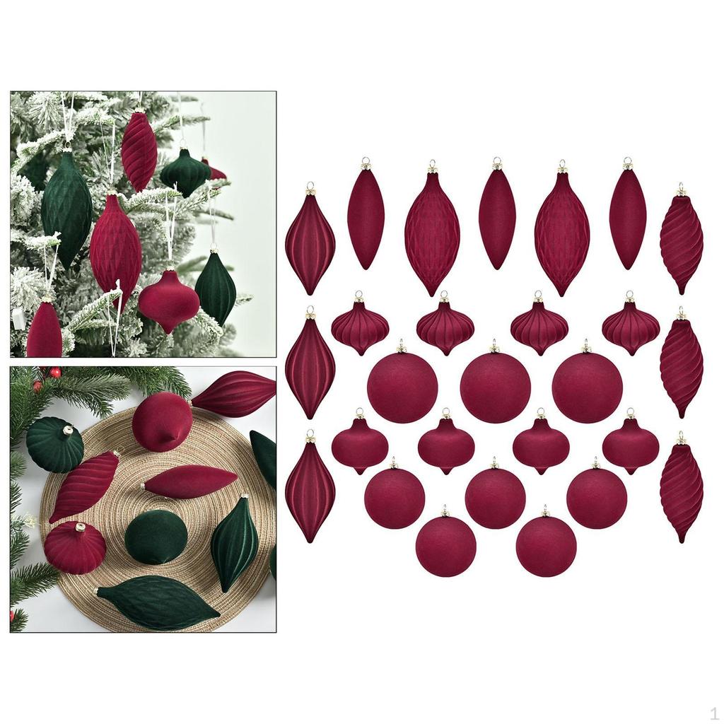 27 Pieces Christmas Ball Ornaments Decorations Tree Hanging Balls Baubles for