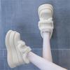 Small new outer wear winter fluffy shoes piled heightened thick soles thickened snow boots's cotton shoes tide