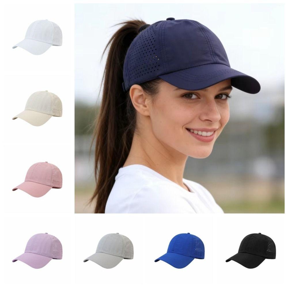 Breathable Mesh Peaked Cap Quick-Drying Running Cap Fashion Women‘s Baseball Caps  Casual Wear