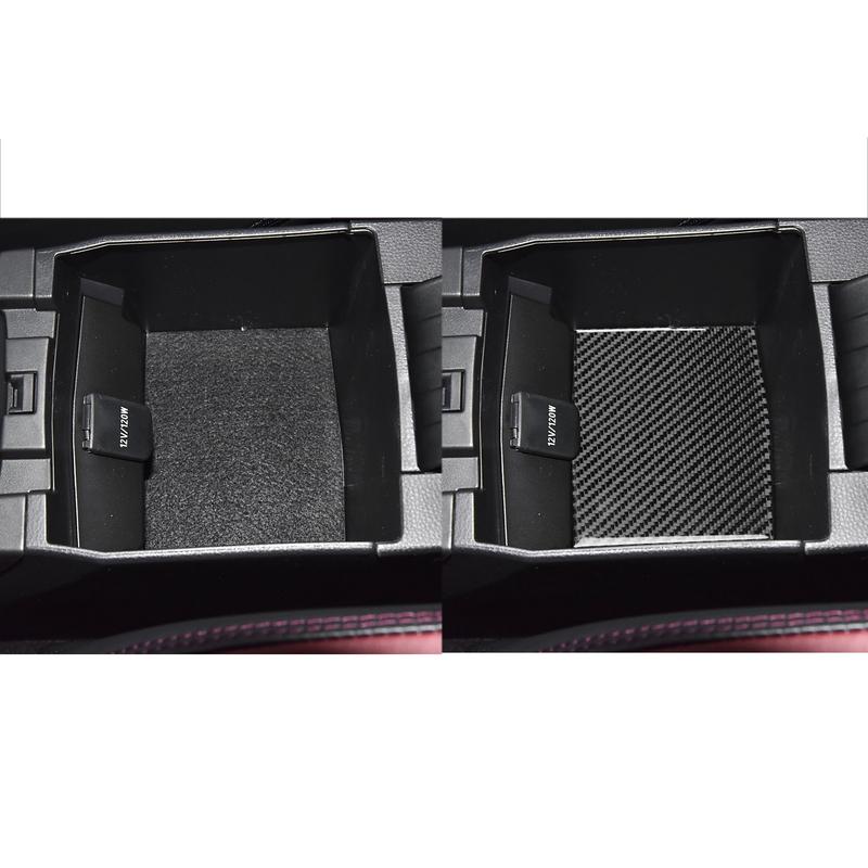 Carbon Fiber Armrest Storage Box Panel Car Interior Accessories Cover Trim Sticker Modification For Toyota Corolla —2024