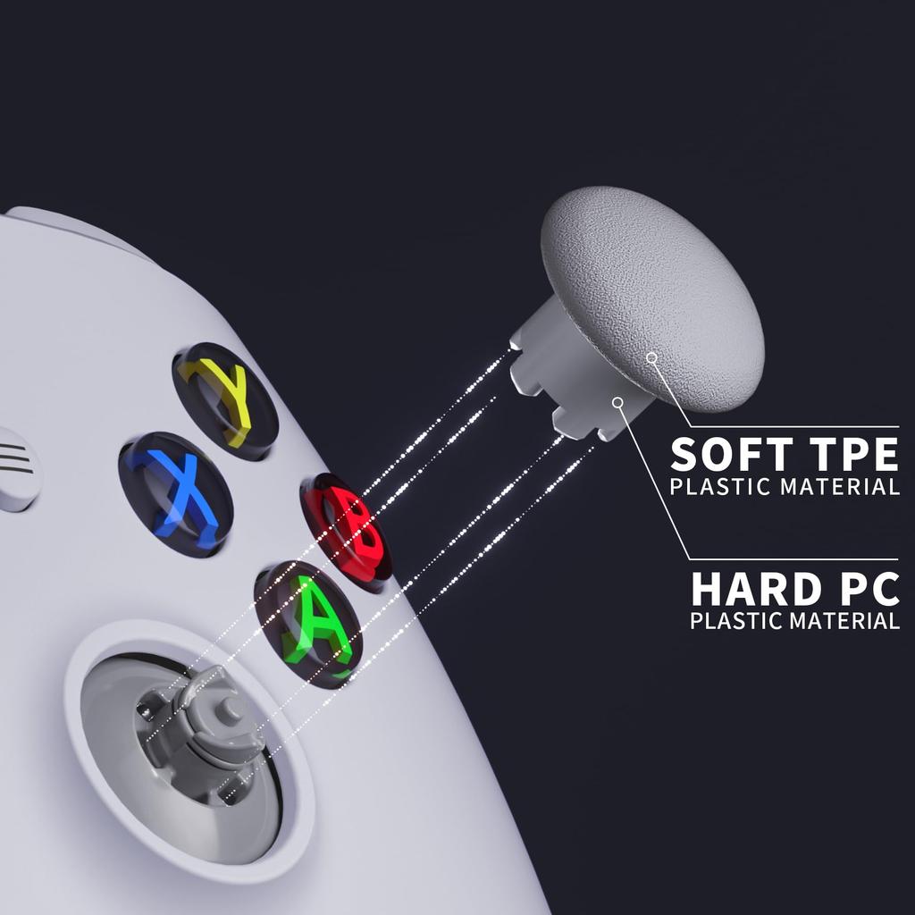 eXtremeRate EDGE Replacement Thumbstick for Xbox Core Replaceable Analog Stick Joystick for Xbox One Xbox Elite Nintendo Switch Pro Controller