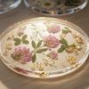 4Pcs Acrylic Dried Flower Coaster Heat-Resistant Waterproof Cup Mat Transparent Non-Slip