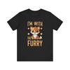 I'm with the Furry – Fun Therian Shirt and Furry Shirt Design