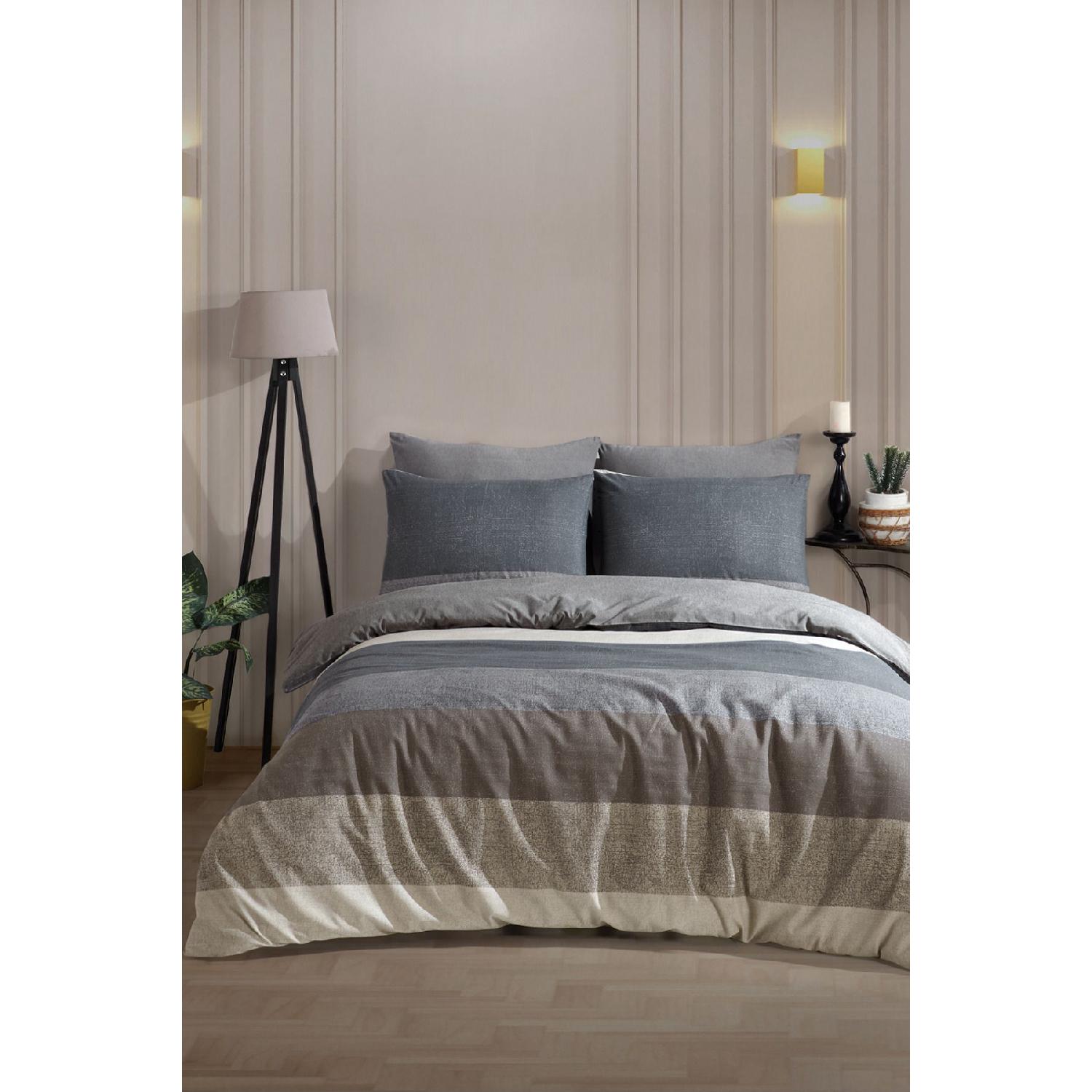 

Double Cotton Duvet Cover Set With Fitted Sheets | Crystal Model