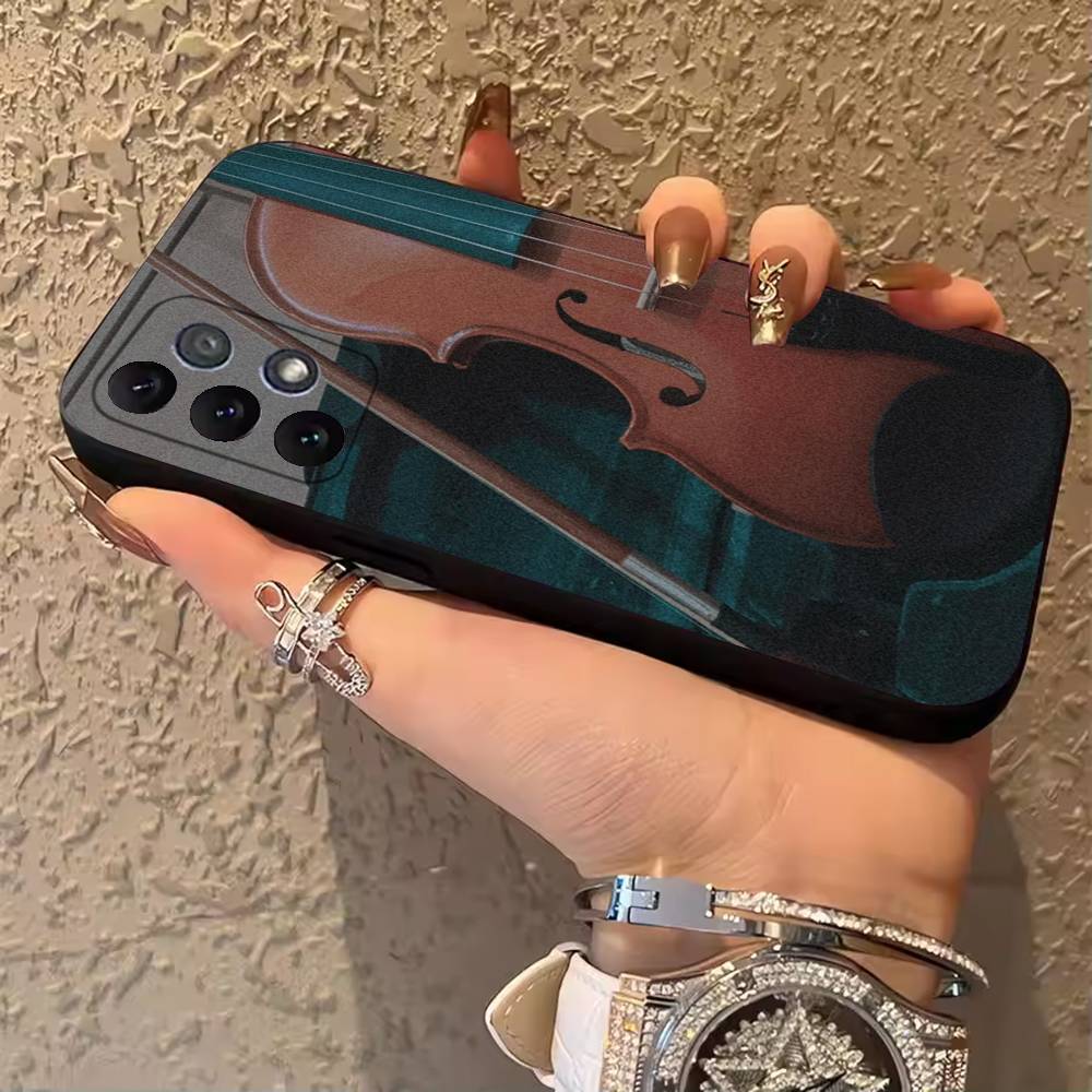 

Music Musical Violin Phone Case For Samsung Galaxy A13,21s,22,31,32,52,53,71,80,A91 Soft Black Cover SamsungA20s
