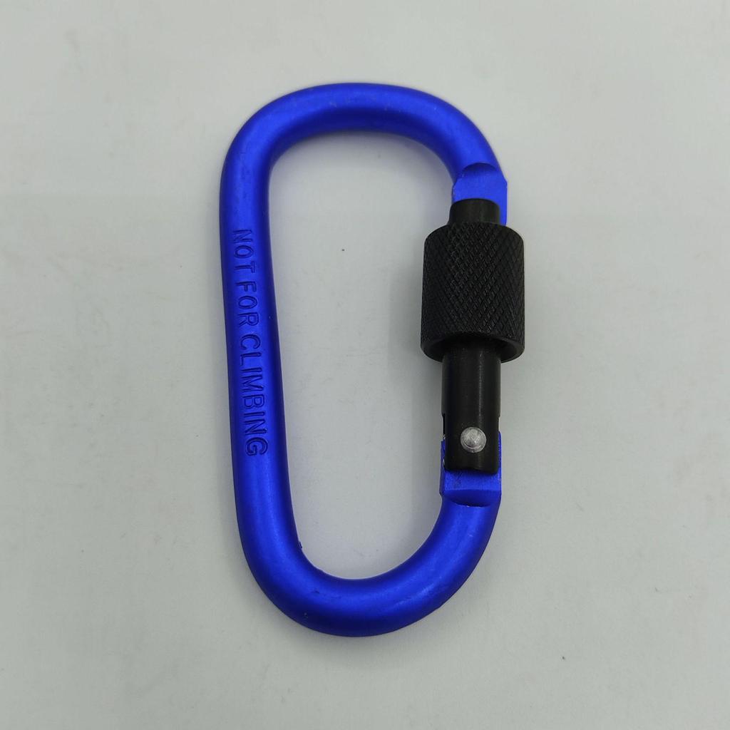 Bold No. 8 Aluminum Locking Hook D-Ring Carabiner Quick Link Nut Buckle for Backpacks
